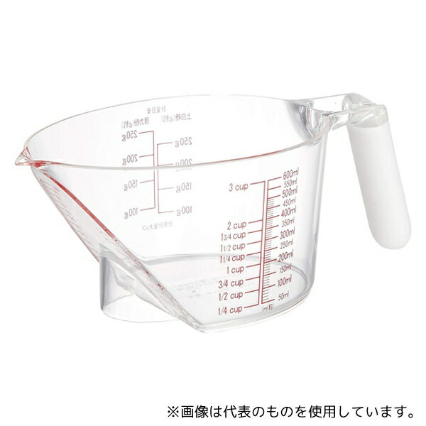 パール金属 C522 ナチュラル ユニバーサルメジャーカップ 600mL ホワイト