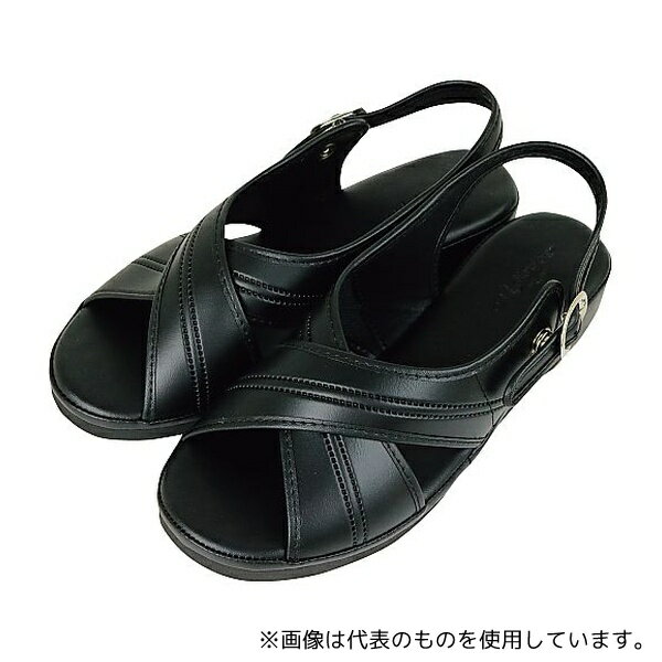 シルクロード 1281820 オフィスサンダル TZL-12 ブラック LL