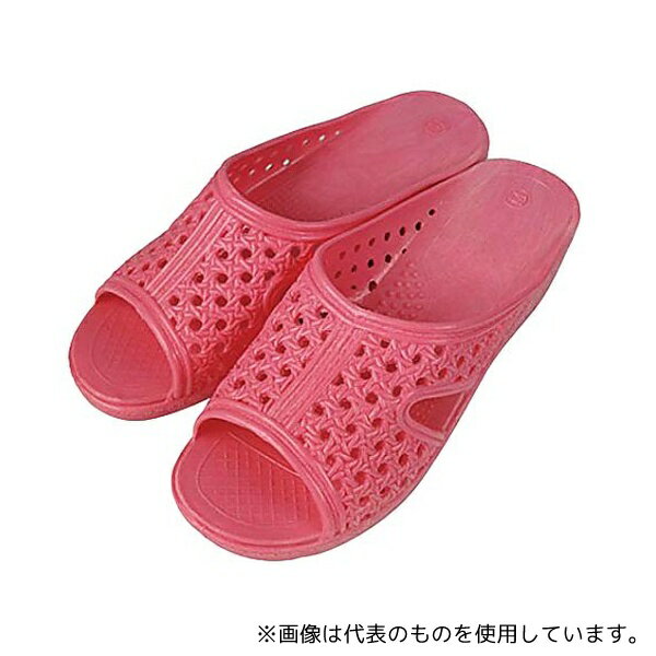 シルクロード 1281930 婦人シャワーサンダル 前あき ピンク T-FTG-3 M