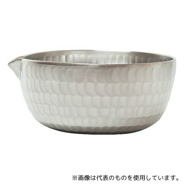 リビングカマトク 161100 アルミ 槌目 片口やっとこ鍋 2.8寸 シルバー 92503 φ83×H45