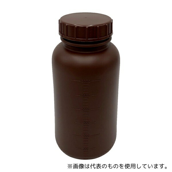 ニッコー・ハンセン 1032-06 標準規格瓶 丸型広口(遮光)3L 1ケース(36本入)
