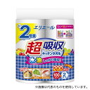 エリエール(大王製紙) 21000996 エリエール 超吸収キッチンタオル 2ロール入(100カット/ロール)