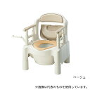 アロン化成 ポータブルトイレ FX-CP(ちびくまくん) ソフト便座・補高スペーサー付き ベージュ 533-560