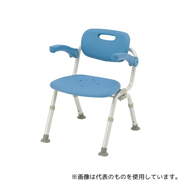 パナソニックエイジフリー PN-L41721A シャワーチェアミドルSPおりたたみN(ユクリア) ワンタッチ開閉 なし ブルー