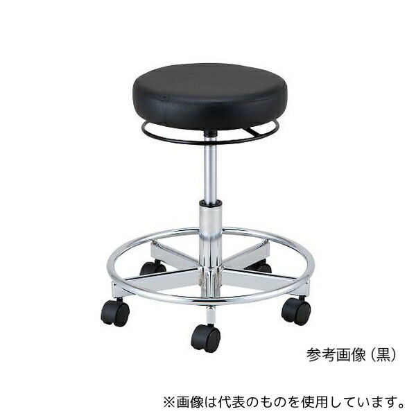 ●アズワン 快適ラウンドチェア(昇降リング式) ブルー