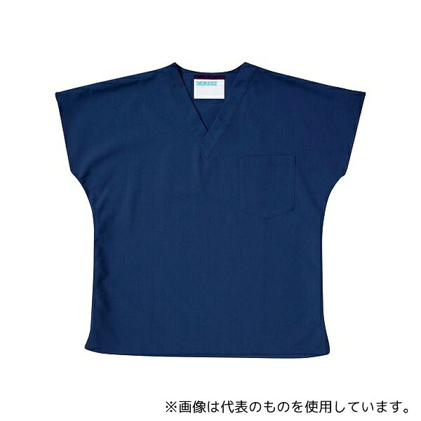 サンアロー 136-98 M 手術衣(男女兼用スクラブ) ネイビー M