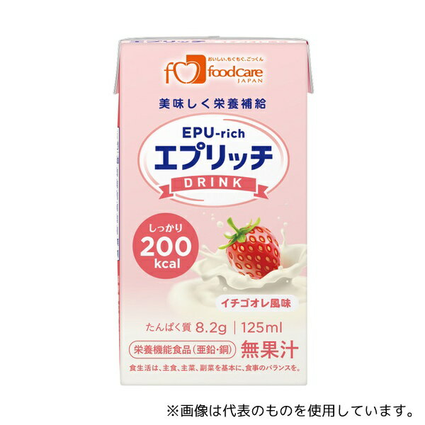 フードケア エプリッチドリンク イチゴオレ風味 1箱(24本入)