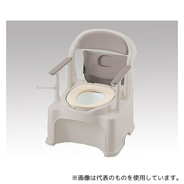 リッチェル PY2型 ポータブルトイレ (きらく) (やわらか便座/580×568×768〜868mm)