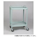 アズワン Y201E プラスチックワゴン2段 引出し無し 655×455×825mm