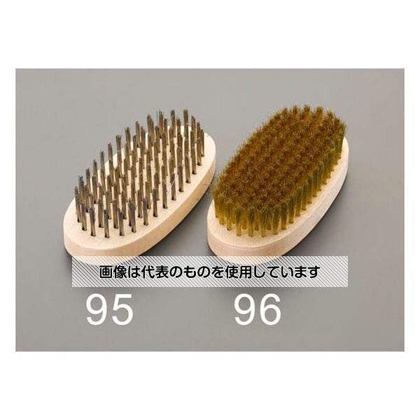 エスコ 145mm 小判型ブラシ(ステンレス線) EA109B-95 入数：1個