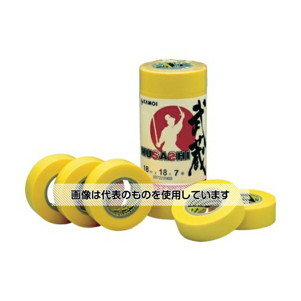 カモ井加工紙 和紙マスキングテープ 武蔵 24mm幅(5巻入) MUSASHIJAN-24 入数：1パック(5巻入)