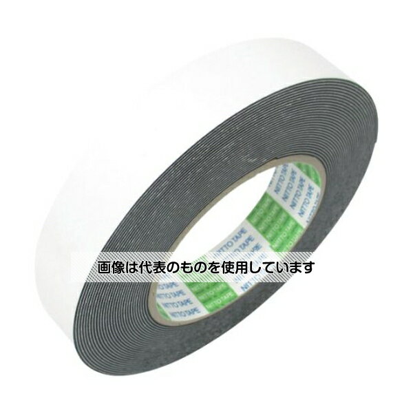 日東電工 発泡ブチルゴム基材両面テープ No.541 20mm×10m ブラック 541-20 入数：1巻