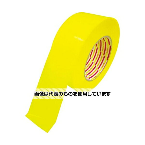ダイヤテックス ラインテープ 75mm×50m 黄 L-10-YE-75MM 入数：1巻