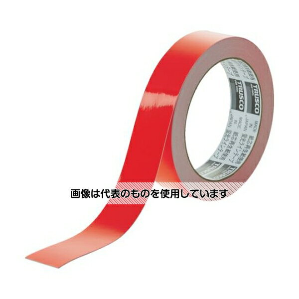 トラスコ中山 蛍光ラインテープ25mmx10m レッド TLK-2510R 入数：1巻