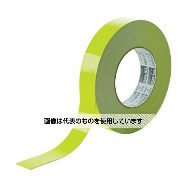 トラスコ中山 蛍光ラインテープ25mmx33m イエロー TLK-2533Y 入数：1巻