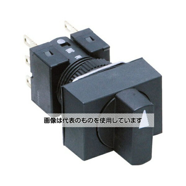 オムロン（FA・制御機器） ツマミ形セレクタスイッチ(丸胴形Φ16) 操作部 A165W A165W-J2AR 入数：1個