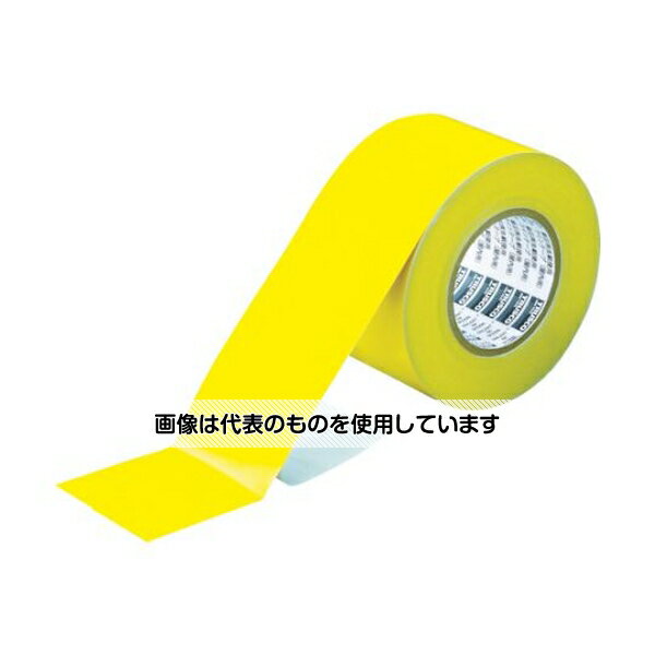 トラスコ中山 ラインテープ 屋内用 幅75mmX長さ50m イエロー TLT-75EAY 1巻
