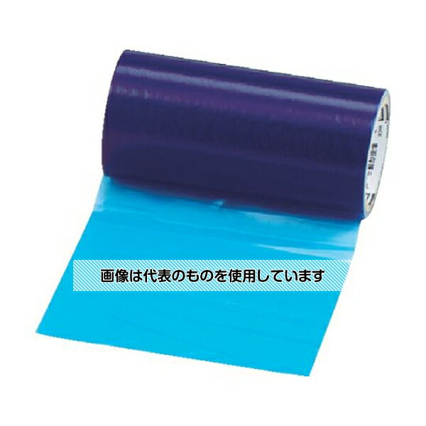 トラスコ中山 表面保護テープ ブルー 幅200mmX長さ100m TSP-52B 入数:1巻