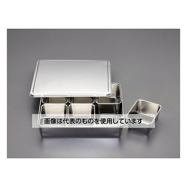 エスコ 325x283x 63mm ふた付ボックス(ステンレス製) EA508S-165 入数：1個