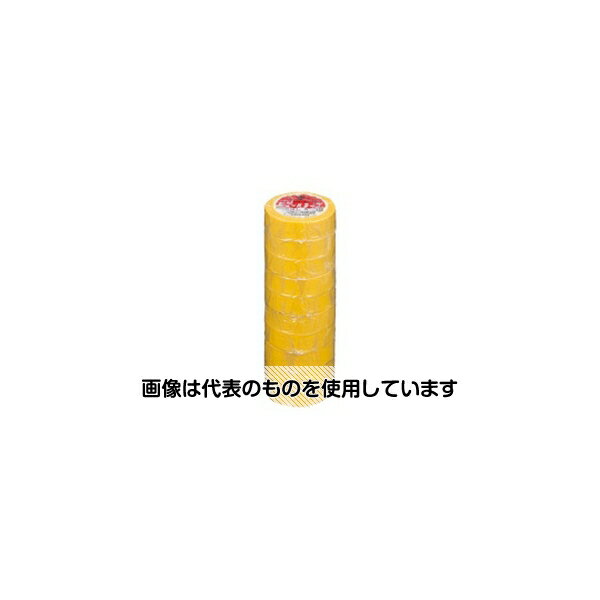 ヤマト（文具） ビニールテープ 19mm×10m 黄 10巻 NO200-19-1-10P 入数：1パック(1...