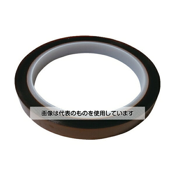 【アズワン AS ONE】汎用器具・消耗品 テープ・ラベル・紙製 テープ、紙製品関連品 ●難燃性、耐薬品性に優れています。 ●耐熱性が必要なヒーター、トランスの層間絶縁、導体絶縁。 ●プリント基板のはんだ付け工程のマスキング。 商品の仕様 ●色：茶褐色 ●幅(mm)：10 ●長さ(m)：33 ●厚さ(mm)：0.065 ●絶縁破壊強さ(kV/mm)：5.2 ●粘着力：2.5N/10mm ●引張強度：35.3N/10mm ●UL規格認定品(File No.E50292) ●芯径：3インチ(76mm) ●基材厚み：0.025mm ●UL規格 200(200℃) ●難燃性UL510 ●伸び率：50％ ●切断にはカッターが必要 ●材質／仕上：基材：ポリイミドフィルム、粘着剤：シリコーン系 ●原産国：台湾 ●コード番号：161-0175 ●JANコード：4989999032253 【※ご注意ください】商品は代表の画像を使用しています。