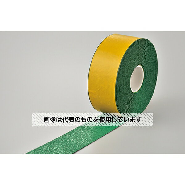 ●アズワン(AS ONE) 高耐久ラインテープ(反射+滑り止めタイプ) 緑 SVH-100G 100mm幅×20m 両端テーパー構造 屋内外兼用 105232 入数：1巻