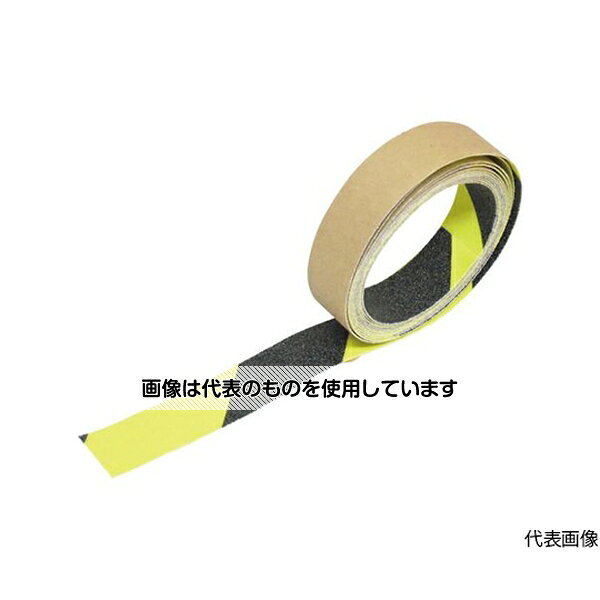 トラスコ中山 蛍光ノンスリップテープ 屋外用 50mmX10m ゼブラ ゼブラ TKNS-5010 ZB 入数：1巻