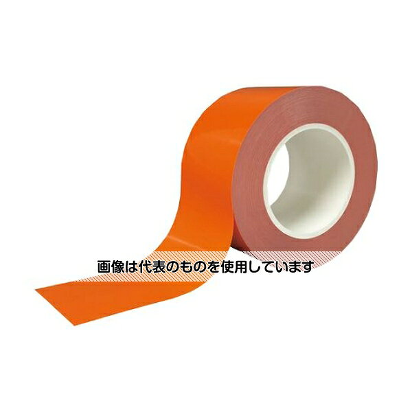 【アズワン AS ONE】汎用器具・消耗品 テープ・ラベル・紙製 テープ、紙製品関連品 ●耐久性に優れ、環境に優しく、作業性も抜群のラインテープです。 ●はくり紙が無く、長巻なので長い距離でも貼りやすく作業効率が上がります。 ●耐油性に優れています。 ●クリーンルーム適用品です。 ●屋内用。 ●倉庫・工場・クリーンルームなどの5Sや安全区分け表示に。 ●クリーンパックではありません。 ●汚れや油分・水分などをしっかりとふき取ってから貼ってください。 商品の仕様 ●色：橙 ●幅(mm)：75 ●厚さ(mm)：0.17 ●長さ(m)：50 ●粘着力(N/10mm)：6 ●引張強度(N/10mm)：90 ●プラスチック芯 ●はくり紙：なし ●粘着力：6N／10mm ●引張強度：90N／10mm ●材質／仕上：基材：ポリエステルフィルム・ポリオレフィン、粘着剤：アクリル系 ●原産国：日本 ●コード番号：193-3434 【※ご注意ください】商品は代表の画像を使用しています。
