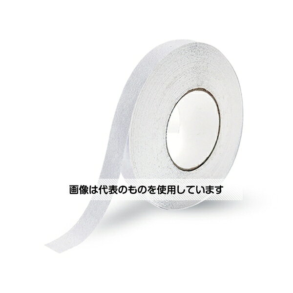 セーフラン安全用品 樹脂(非鉱物粒子)滑り止めテープ 白 幅25mm×18m 12203 入数：1巻