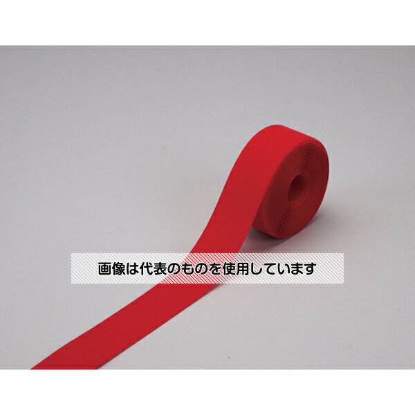 日本緑十字社 フックラインテープ(面ファスナータイプ) FL-505R 50mm幅×5M 赤 348033 入数：1巻