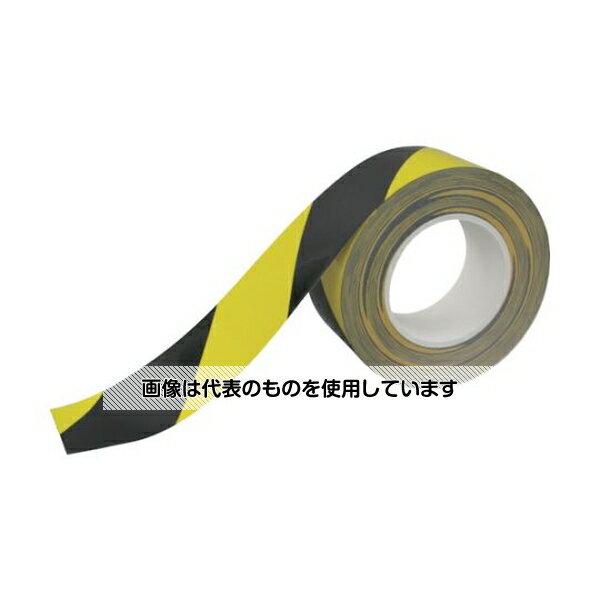 包裝帶 - トラスコ中山 2インチ芯管 耐久ラインテープ50×20 黄/黒色 厚さ0.16mm LT2C50-YB 入数：1巻