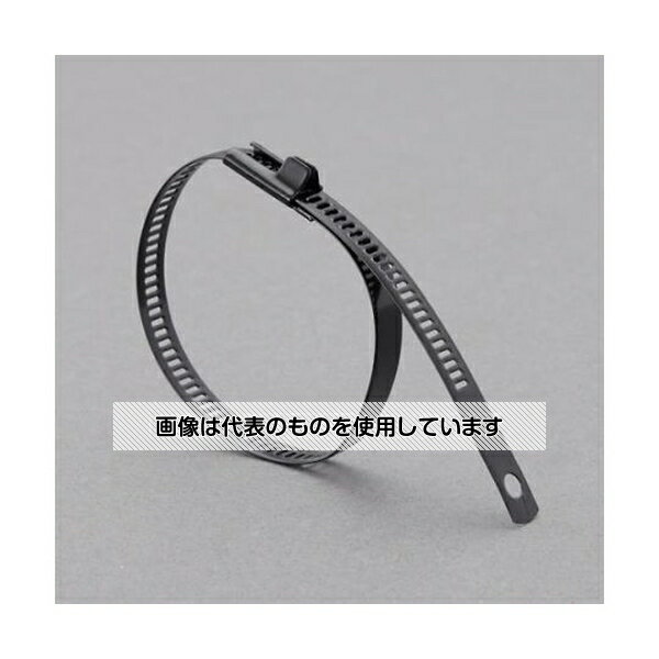 アズワン(AS ONE) 12x300mm 結束バンド(SUS316/コーティング/10本 EA463FW-251 入数：1袋(10本入)