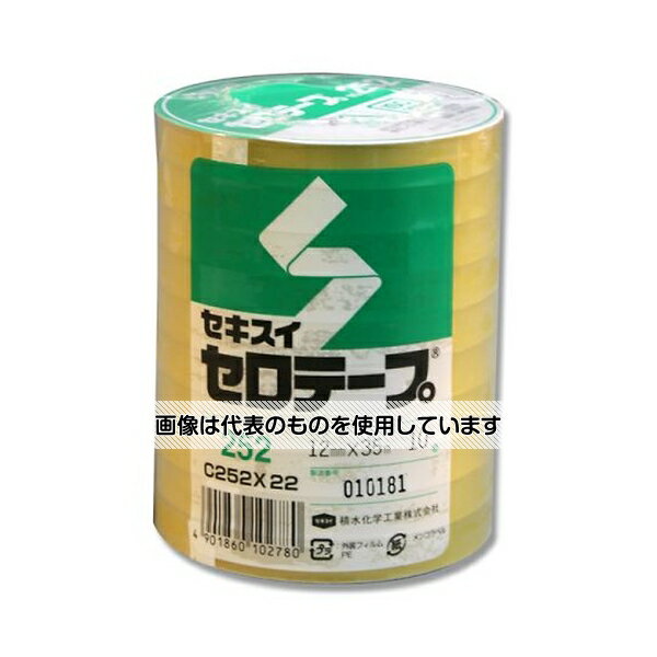 セキスイ セキスイセロテープ 12mm×35m 10巻パック No.252 001600100 入数：1パック(10巻入)