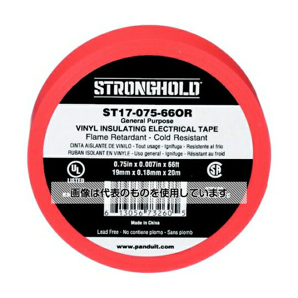 Strong Hold StrongHoldビニールテープ 一般用途用 オレンジ 幅19.1mm 長さ20m 1袋(10巻入) ST17-075-66OR 入数：1袋(10巻入)