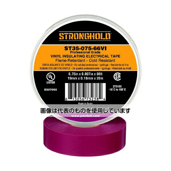 【アズワン AS ONE】汎用器具・消耗品 テープ・ラベル・紙製 テープ、紙製品関連品 ●耐熱、耐寒、難燃性のプロ仕様のビニールテープです。 ●電気配線工事における600Vまでの一次電気絶縁用に。 ●各種配線の結束、固定、識別に。 商品の仕様 ●色：紫 ●幅(mm)：19.1 ●長さ(m)：20 ●厚さ(mm)：0.18 ●粘着力(N/10mm)：2.2 ●引張強度(N/10mm)：30 ●使用温度範囲(℃)：-18〜105 ●屋内外用 ●伸び率：260％ ●UL適合品(600V、80℃以下) ●UL510適合品 ●2000／53／EC and RoHS 2001／65／EU directives 適合品 ●鉛フリー ●RoHS2適合品 ●材質／仕上：基材／ポリ塩化ビニル(PVC) ●粘着剤／ゴム系 ●原産国：スペイン ●コード番号：216-7631 【※ご注意ください】商品は代表の画像を使用しています。