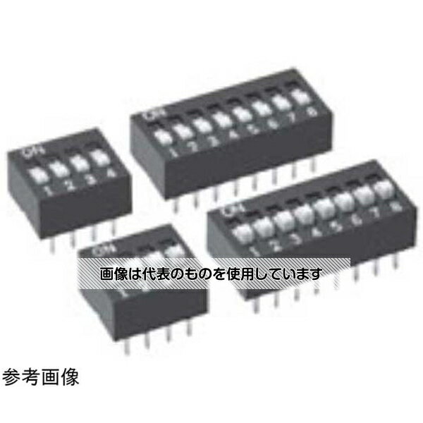 オムロン（FA・制御機器） スライドディップスイッチ 凸タイプ 極数：4 A6E-4104-N 入数：1個