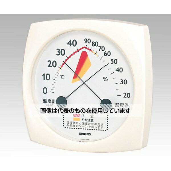 【アズワン AS ONE】物理・物性測定器 温度・湿度管理機器 温度計・湿度計 ●温・湿度の針の交差点が食中毒環境ゾーンを表示します。 商品の仕様 ●型番：TM-2511 ●測定範囲(温度/湿度)：0〜＋40℃/20〜90％RH ●最小目盛：温度／1℃、湿度／2％RH ●精度：温度／±1℃以内(-20〜＋40℃)、湿度／±3％RH(35〜75％RH) ●材質：本体／PS(ポリスチレン)、カバー／アクリル ●サイズ：130×130×21mm ●重量：約140g ●マグネット付き 【※ご注意ください】商品は代表の画像を使用しています。