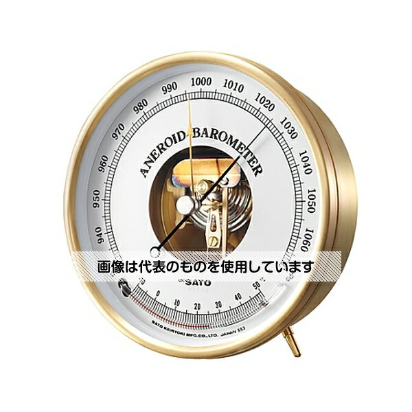 佐藤計量器製作所 アネロイド気圧計温度計付 7610-20 入数：1個