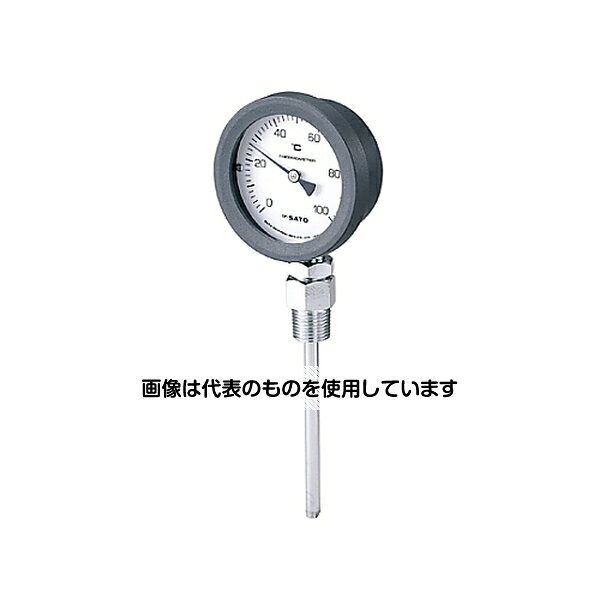 アズワン(AS ONE) バイメタル式温度計 2102-00 0〜100℃ 100mm BM-S-75P 入数：1セット