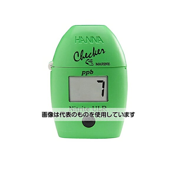 【アズワン AS ONE】物理・物性測定器 物性・物理量測定機器 物理、物性測定その他 ●手のひらサイズの "Checker HC" シリーズ 亜硝酸態窒素の測定に ●デジタルテスター 超低濃度亜硝酸態窒素(海水用) HI 764 ●試薬キットに代わるデジタル測定機です。 ●目視検査ではないので誰が測定 しても同じ結果が得られます。 ●また手のひらサイズなので現場にも楽に持ち 運べます。 ●操作ボタンも1つだけで扱いはとても簡単。 ●高精度の測定が驚きの価格で大変身近になりました。 ●亜硝酸態窒素の測定値から簡単な計算式で亜硝酸塩の値に換算できます。 商品の仕様 ●測定範囲：0〜200ppb ●分解能：1ppb ●精度：±10ppb ±測定値の4% at25℃ ●使用外部環境：0〜50℃ 相対湿度95%以下(結露のないこと) ●発光源：LED(525nm) ●受光部：シリコンフォトセル ●防水：- ●電源：単四アルカリ電池 1個 ●自動電源オフ：2分間の未使用後 ●サイズ：長さ81.5×幅61.0×厚さ37.5mm ●重さ：64g 【※ご注意ください】商品は代表の画像を使用しています。