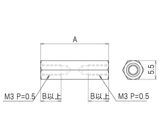 ���ȡ��ѡ��� ϻ�ѥ᥿�륹�ڡ����� M3�� �᥹�᥹ 8mm SA-1000-M308B ������1��