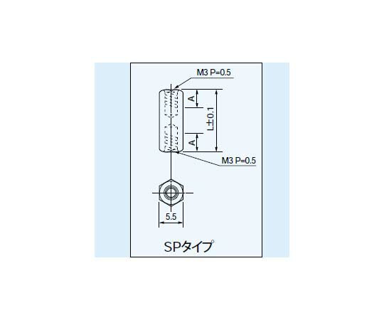 �������(AS ONE) �ץ������ѥ��ڡ�����ϻ�ѷ�(M3������)SP������ 15mm(100������) SP15 ������1��(100����)