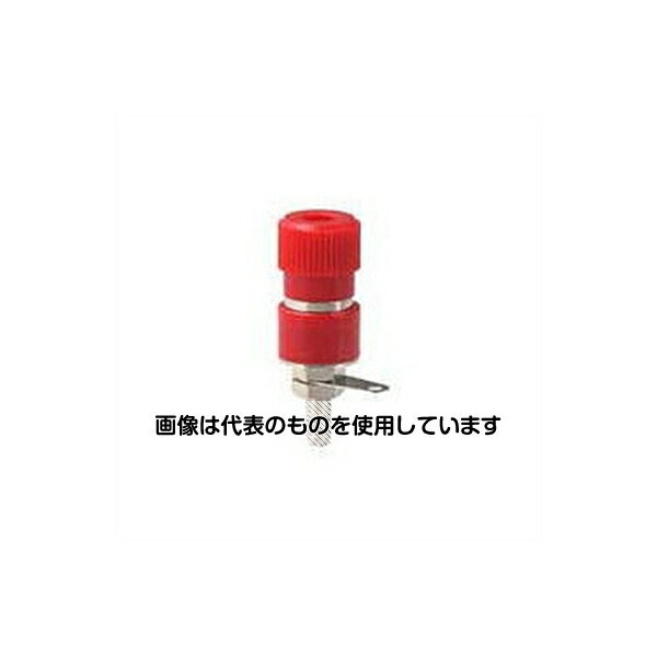 サトーパーツ 絶縁ターミナル 3.8mm 取付孔Φ8.7mm 赤 T-375-12-R 入数：1個