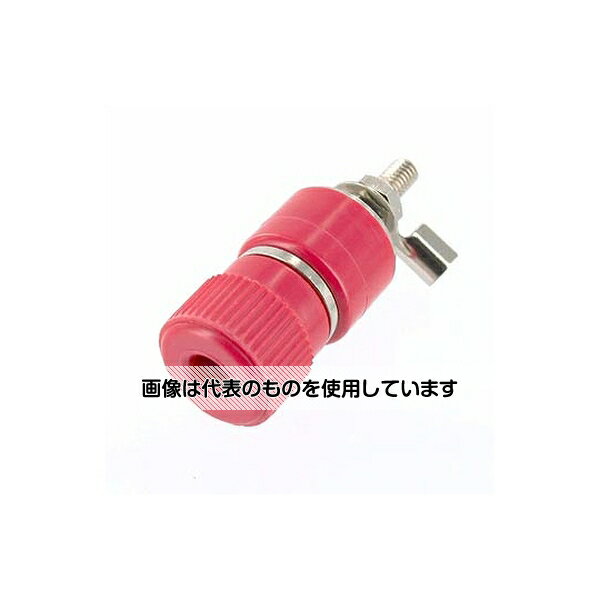 サトーパーツ 絶縁ターミナル 3.8mm 取付孔Φ10.5mm 赤 T-12-16-R 入数:1個