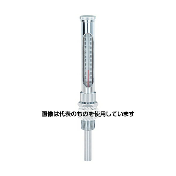 タスコ 2重管温度計直型温度範囲(℃)：0～+100感知部長l(mm)：50取付ネジ径：R1/2 TA408KA-15 入数：1個