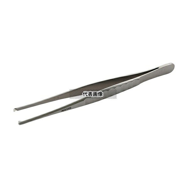 【アズワン AS ONE】看護、介護用品 処置・手術 メス、ピンセット、鉗子類 商品の仕様 ●仕様※:太筋有鈎 ●全長(mm):130 ●材質:ステンレス(SUS304) ●※握り部分の滑り止めの形状です。 ●JANコード：4589638268083 【※ご注意ください】商品は代表の画像を使用しています。