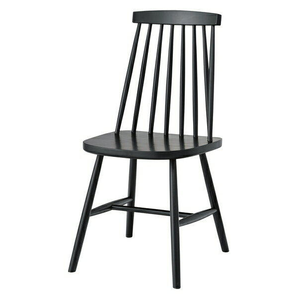 東谷 ダイニングチェア 北欧 おしゃれ 木製 完成品 肘なし ウィンザーチェア 椅子 イス ブラック CL-31..