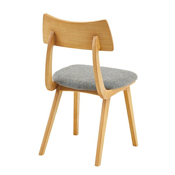東谷 エマ ダイニングチェア 北欧 おしゃれ 木製 肘なし 木脚 布 ファブリック チェアー 椅子 イス ナチュラル ACE-910NA [2]