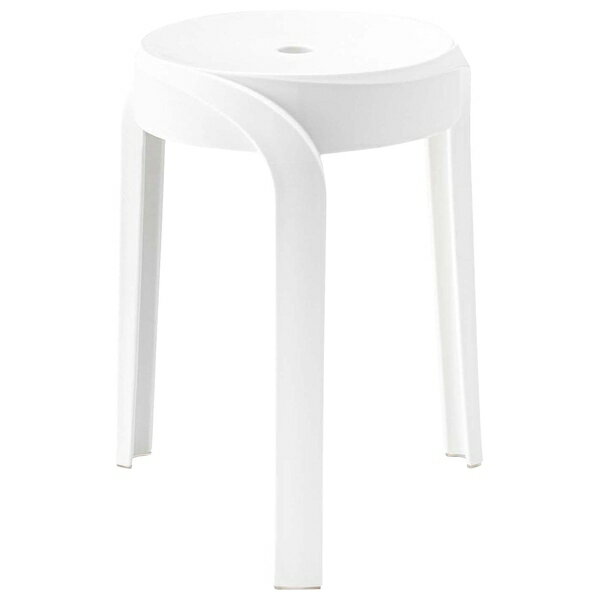 東谷 スツール 椅子 イス スタッキング 丸椅子 おしゃれ ホワイト PC-860WH 店舗 カフェ ラウンジ ロビ..