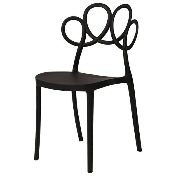 東谷 オーディナリー チェア ダイニングチェア 椅子 リビング 食卓 おしゃれ カフェ 軽量 スタッキング可能 ブラック PC-974BK